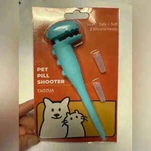 Pet pill shooter oral tablet capsule silicone dispenser for cats dogs & small
